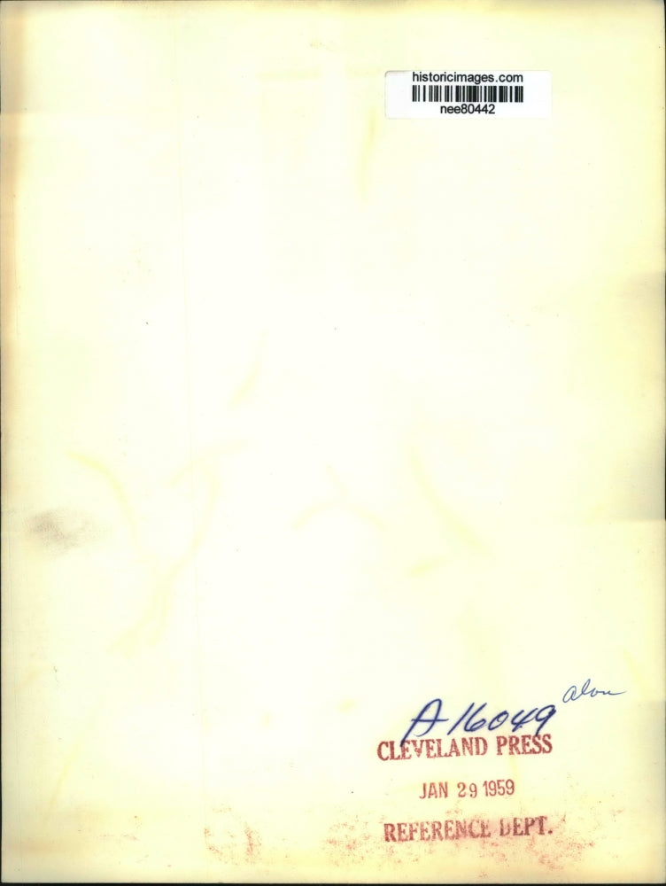 1959 Press Photo Pres. Dwight Eisenhower during his press conference,