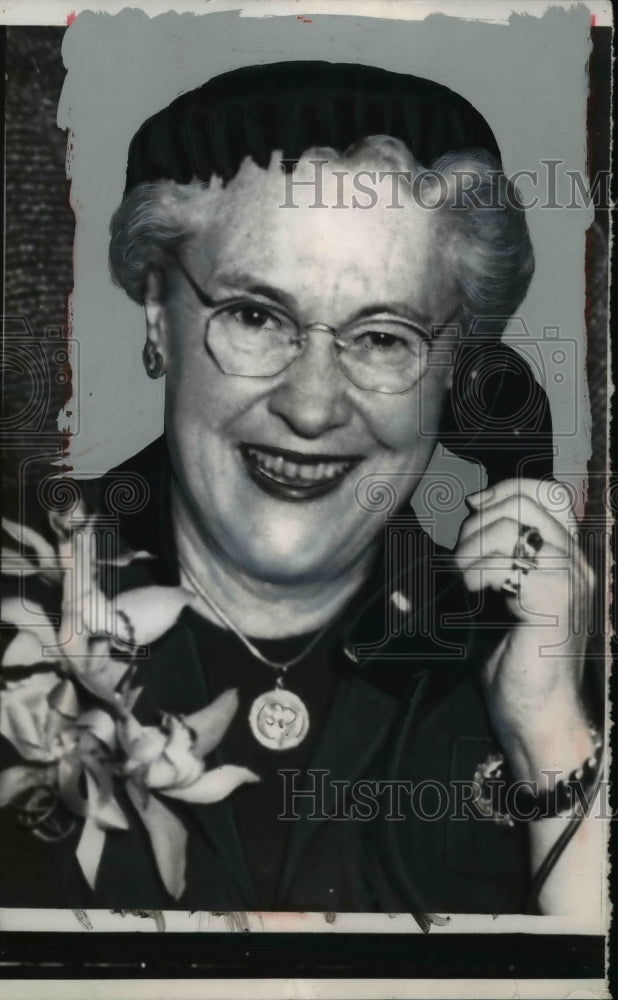 1957 Press Photo Mrs Charles E Wilson wife of Secretary of Defense in DC