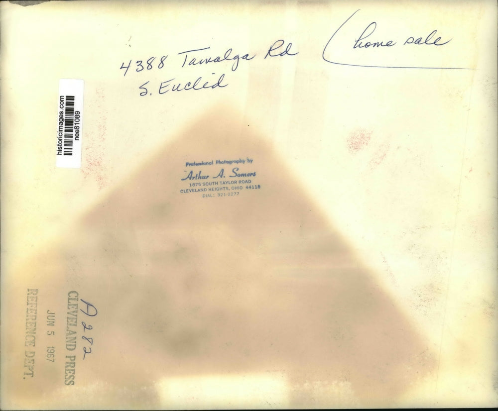 1967 Press Photo Office of Dolores C.Knowtton Inc.at 4388 Tamalge Rd. S. Euclid.