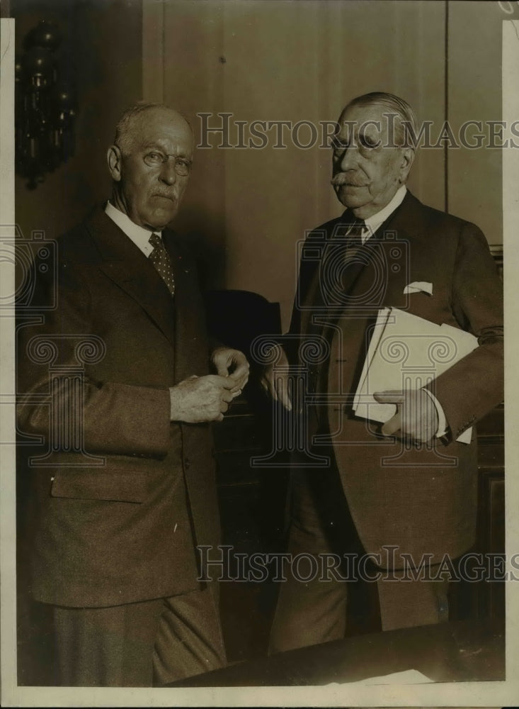 1930 Press Photo General Atterbury Shown With Con. George Graham - nee81587