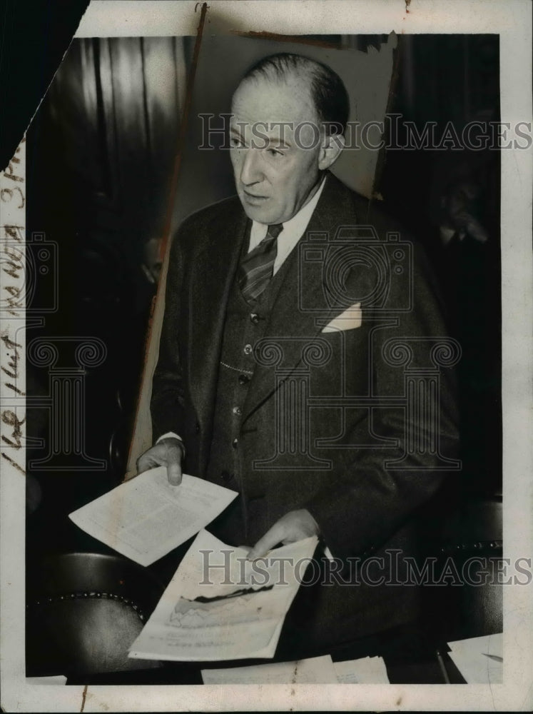 1939 Press Photo Assistant Secretary of State Francis B Sayre in Washington DC