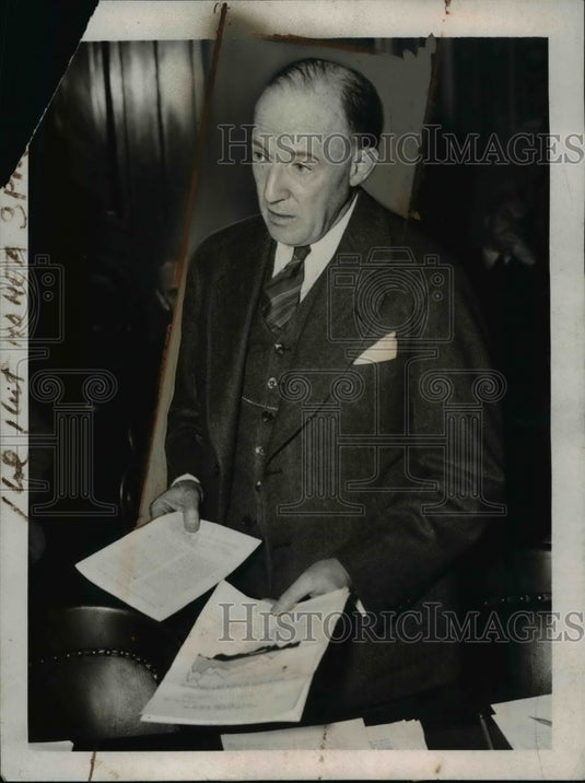 1939 Press Photo Assistant Secretary of State Francis B Sayre in Washington DC