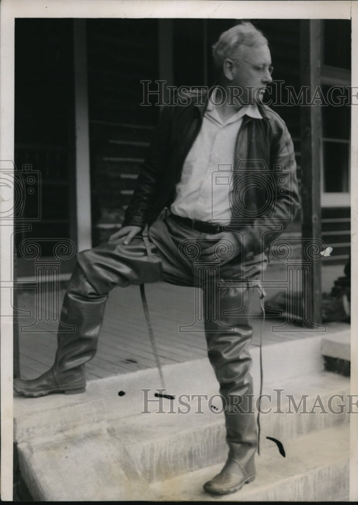 1936 Press Photo Kansas Governor Alfred Landon Presidential candidate