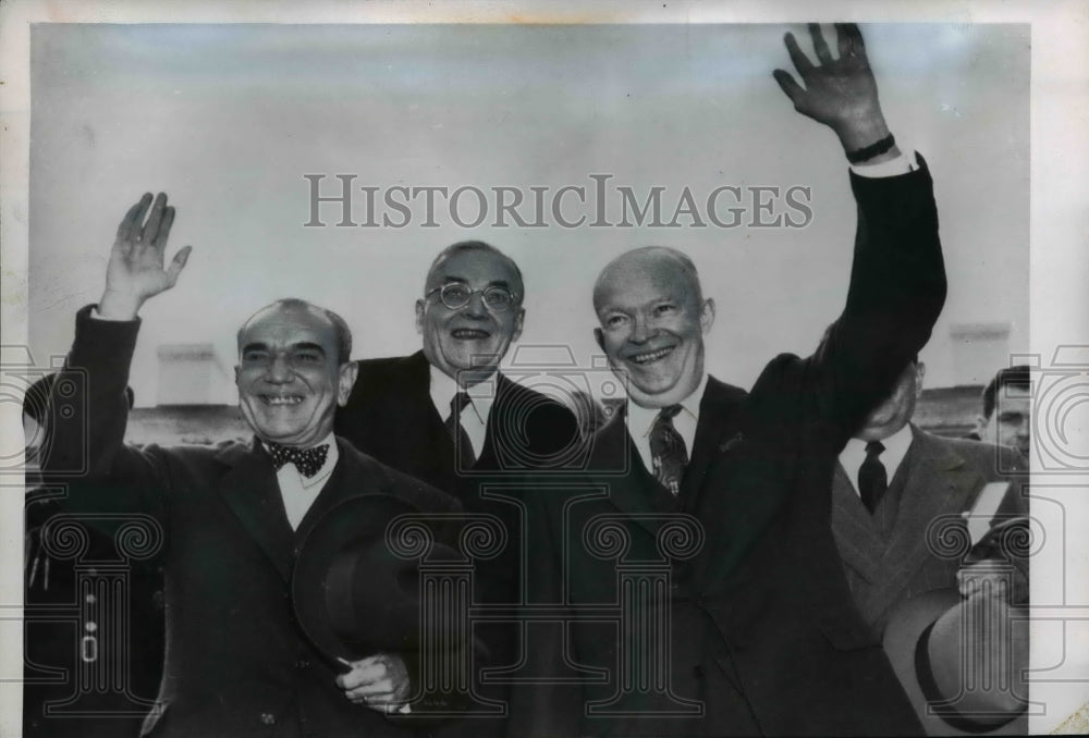 1956 Press Photo President Dwight Eisenhower, Mexico President AR Cortinez