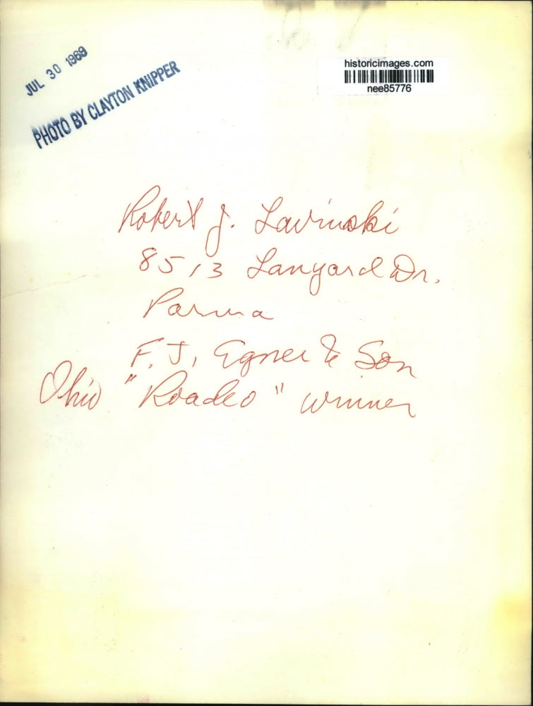 1969 Press Photo Robert J Lacinski Parma Ohio truck roadeo winner - nee85776