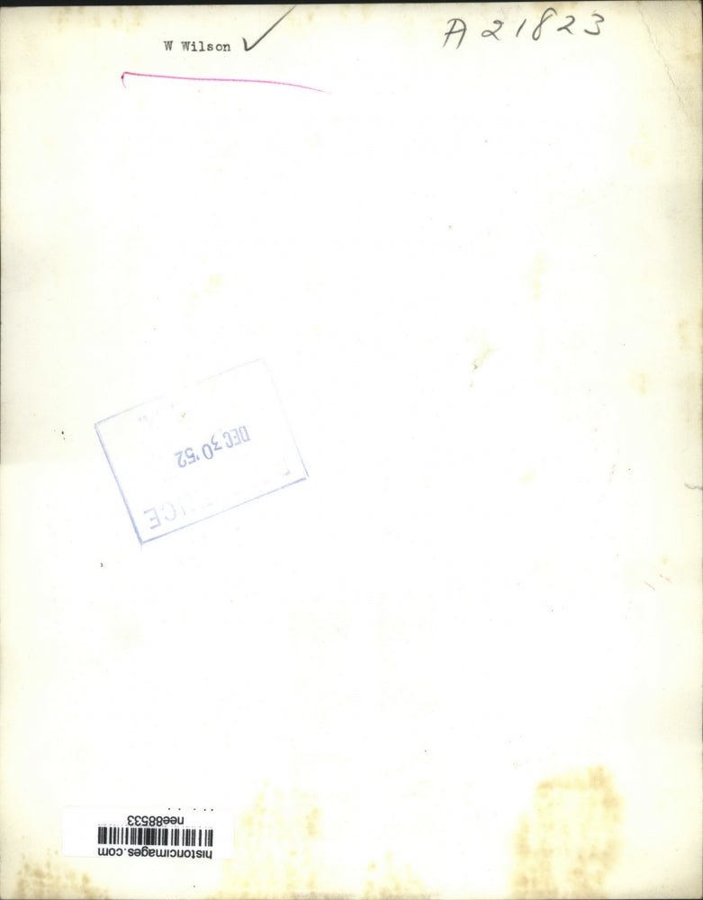 1952 Press Photo Portrait Of Woodrow Wilson - nee88533