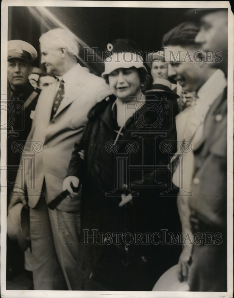 1928 Press Photo Mrs Woodrow Wilson & Jesse Jones at a function - nee88604
