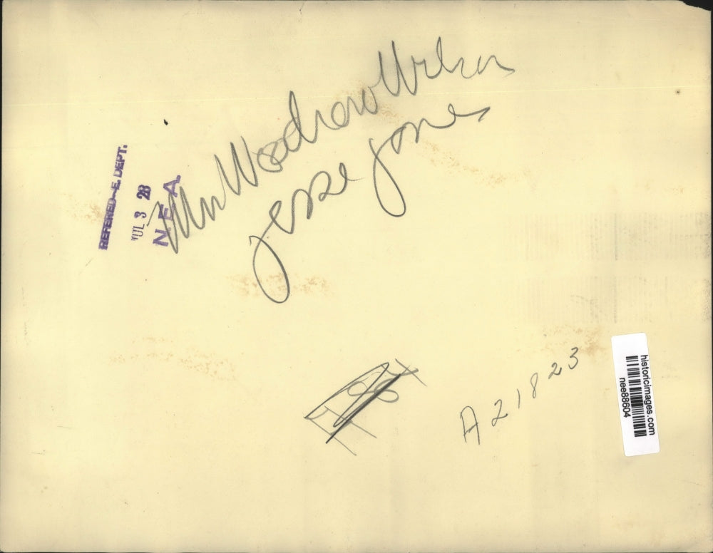 1928 Press Photo Mrs Woodrow Wilson & Jesse Jones at a function - nee88604