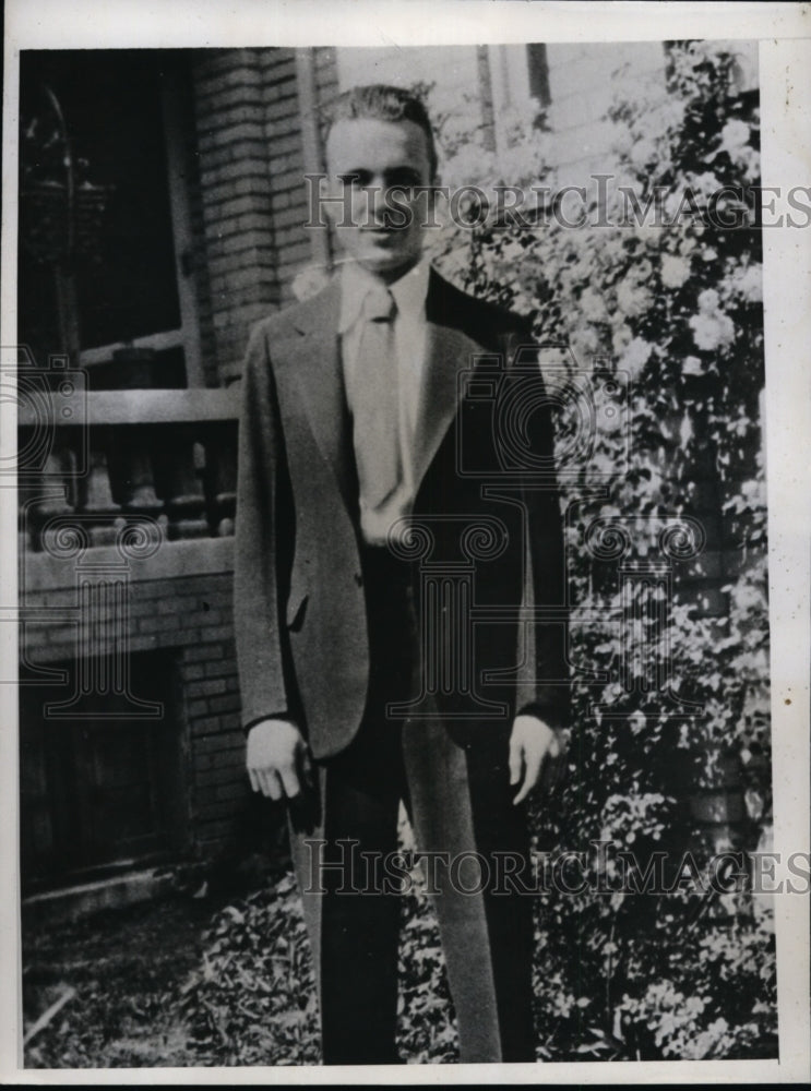 1935 Press Photo William M Howard Los Angeles Police who shit Paul Ivar- Historic Images