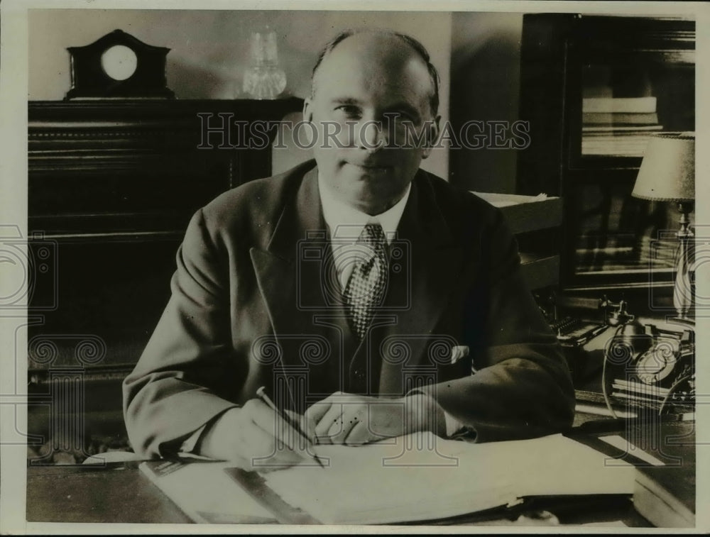 1933 Press Photo Sydney Foster General Manager of London Co-Operative Society