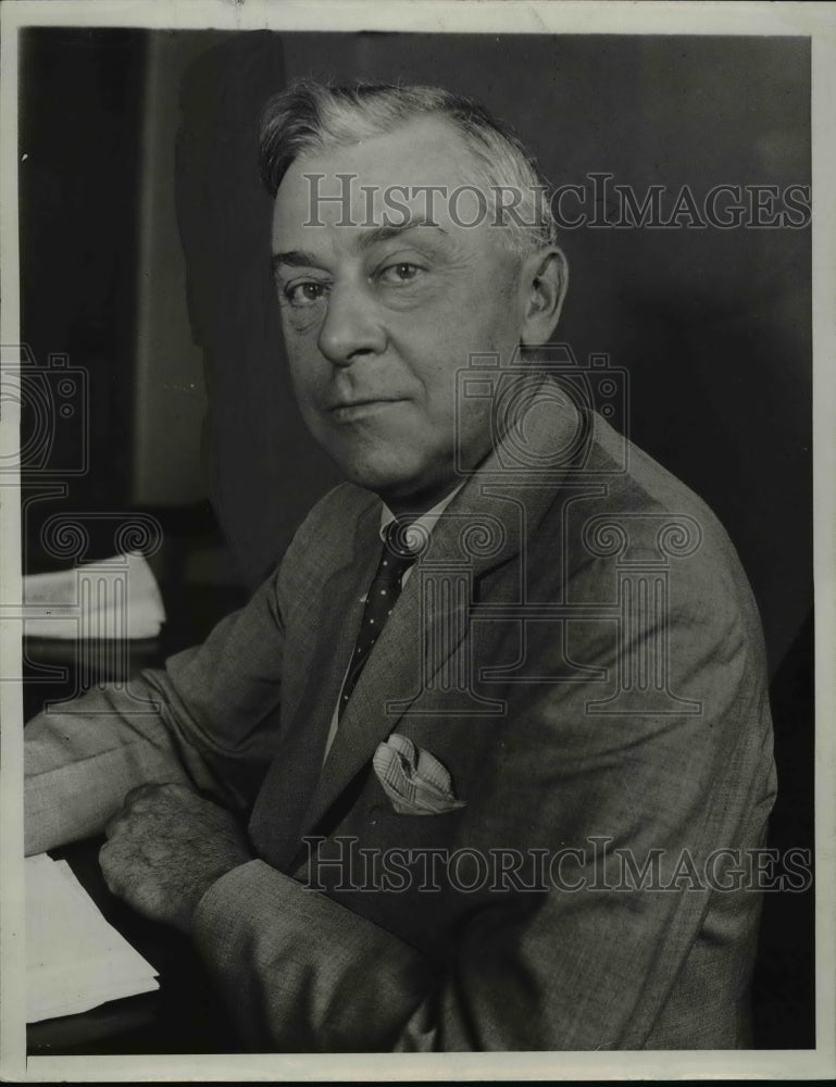 1933 Press Photo Col. Donald H. Sawyer - nee89795