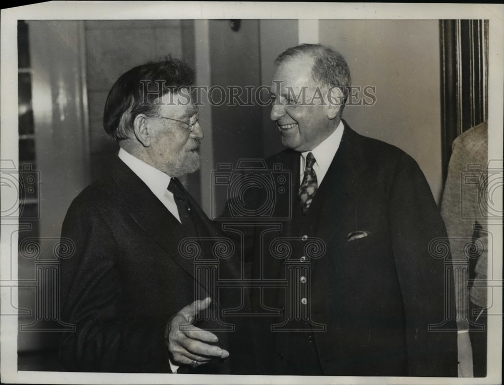 1937 Press Photo Senators J Ham of Illinois & George Raddcliff of Maryland