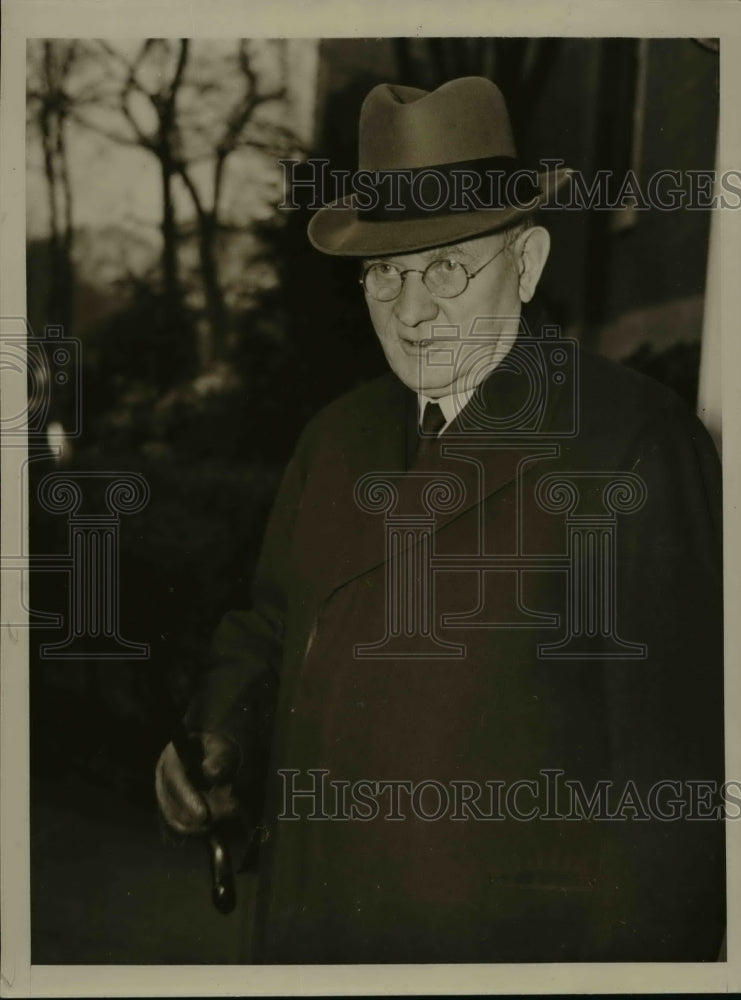 1938 Press Photo Pierce Butler Jovial Justice celebrates 72nd Birthday