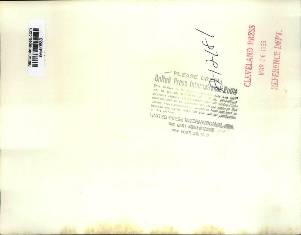 1966 Press Photo Pres. Lyndon Johnson meeting with Governors at the White House