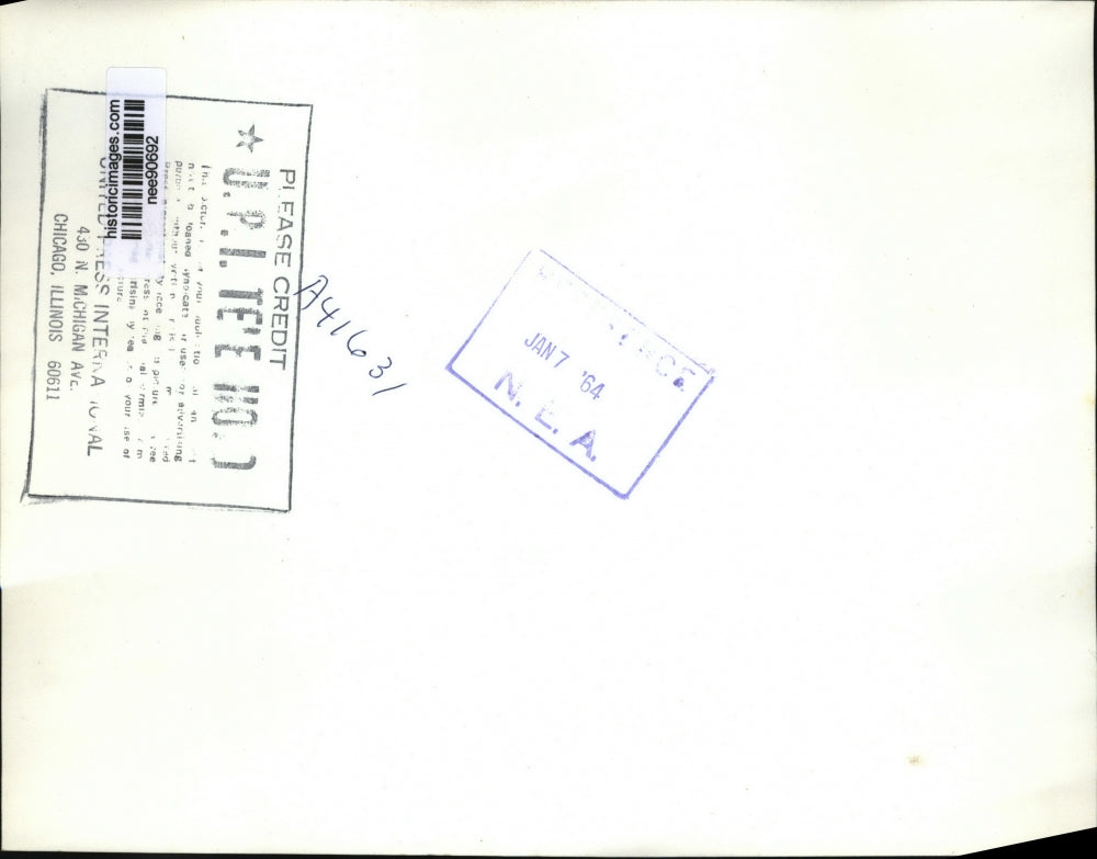 1963 Press Photo Pres. Lyndon Jonhson with West German Chancellor Ludwig Erhard