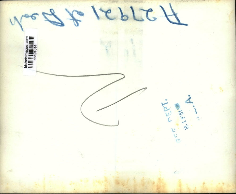 1951 Press Photo Pres.Harry Truman and Frank C.Hilton,Commander in Chief of VFW