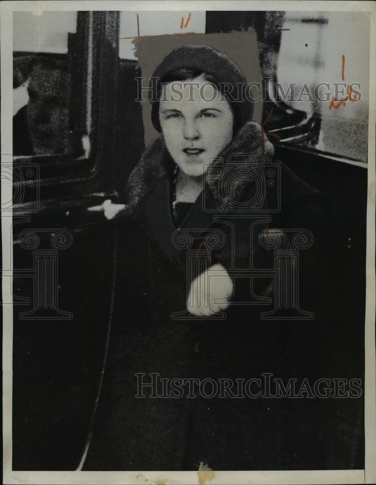 1933 Press Photo 13 year old Mary Kavala confesses to murder of friend