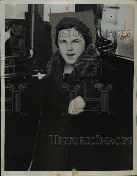 1933 Press Photo 13 year old Mary Kavala confesses to murder of friend