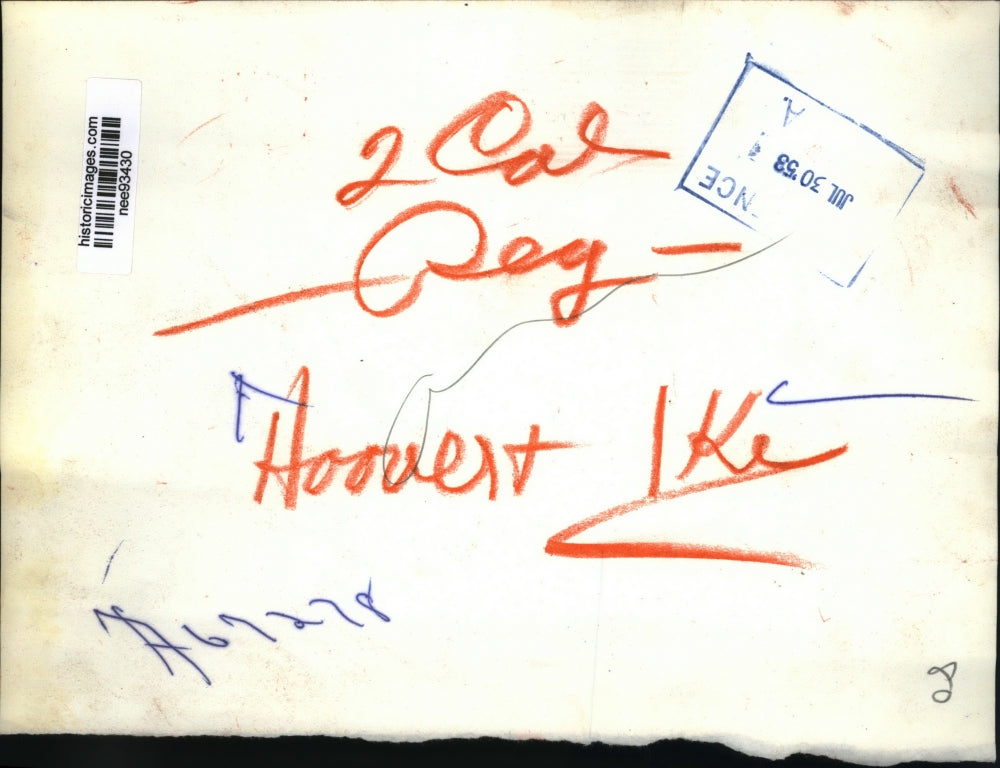 1953 Press Photo President Dwight Eisenhower and Herbert Hoover - nee93430