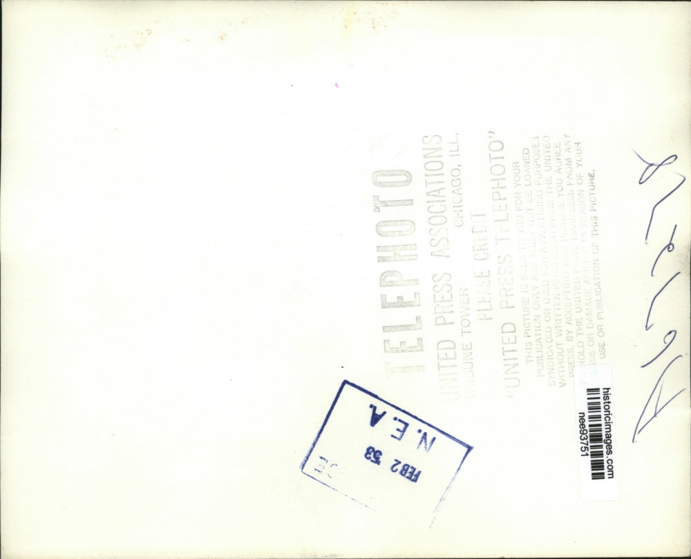 1953 Press Photo Richard Rebethan snapshot Dwight Eisenhower and his wife