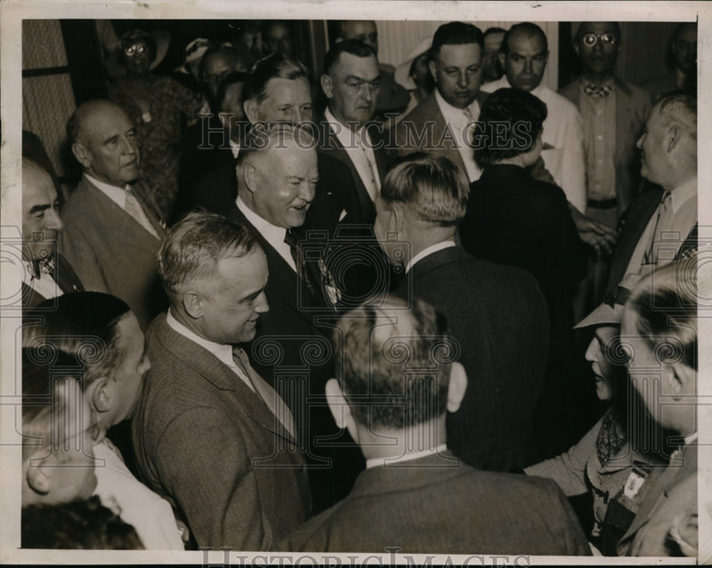 Load image into Gallery viewer, 1936 Press Photo Pres.Herbert Hoover in Ohio - nee93991
