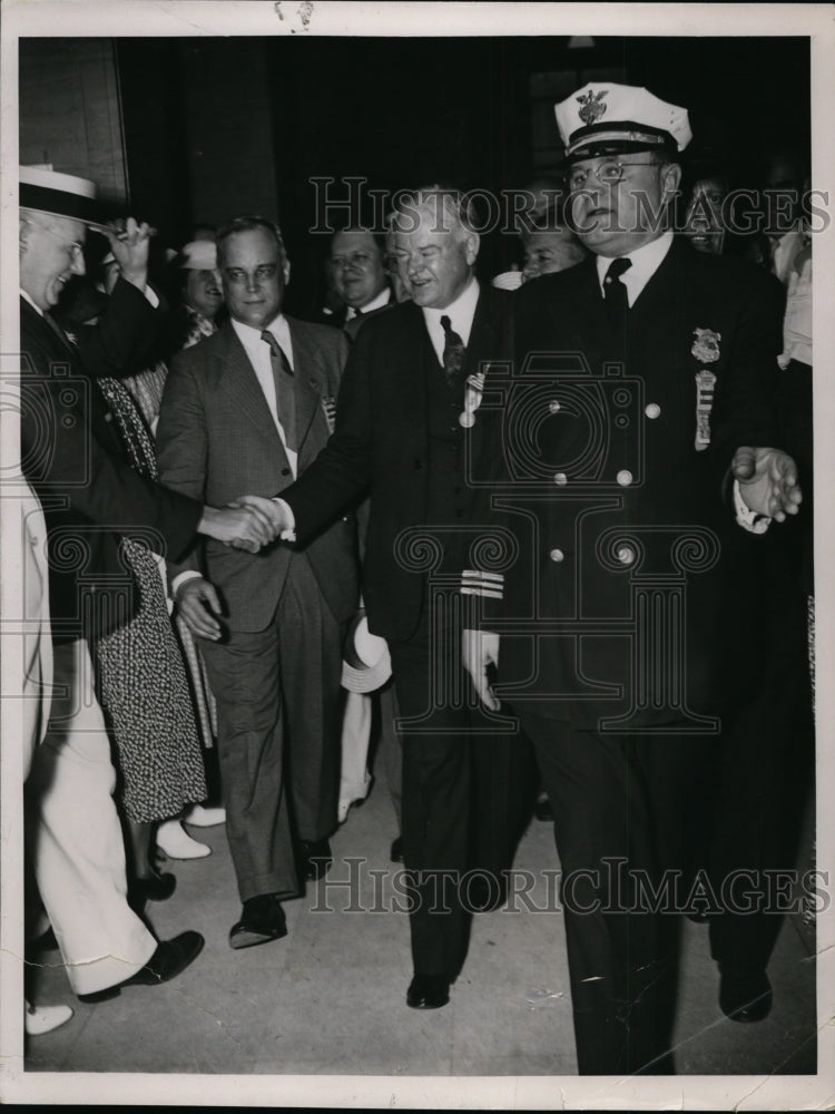 1936 Press Photo President Herbert Hoover - nee94311