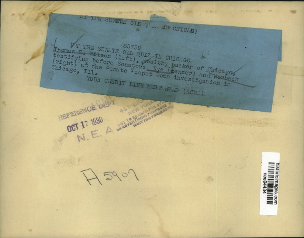 1930 Press Photo Senate Teapot Dome Investigation In Chicago - nee94434