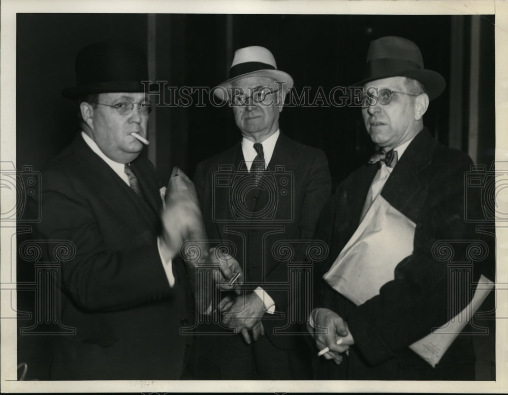 1934 Press Photo William Howes, Stephen Cisler, and Harlee Branch - nee94525