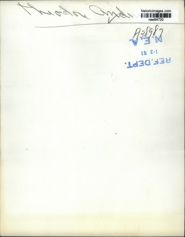 1941 Press Photo Theodore Anderson - nee94720