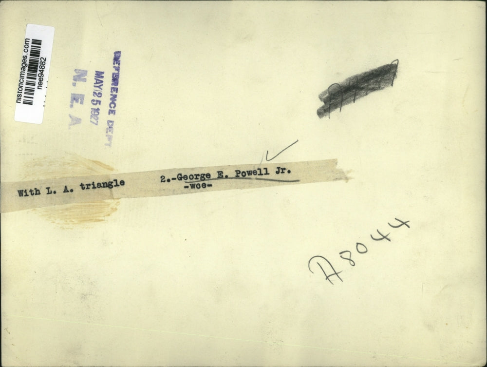 1927 Press Photo George E. Powell Jr. - nee94882