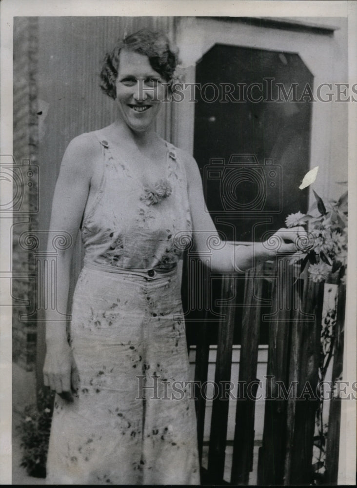 1935 Press Photo Blanche Dunkel mother-in-law of murder victim Erwin Lang