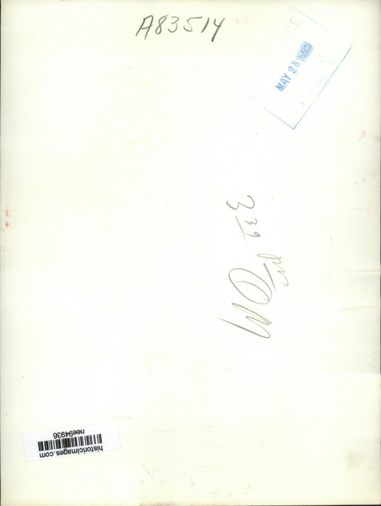 1950 Press Photo Mrs Dodd looks at picture of her husband Gen Francis Dodd