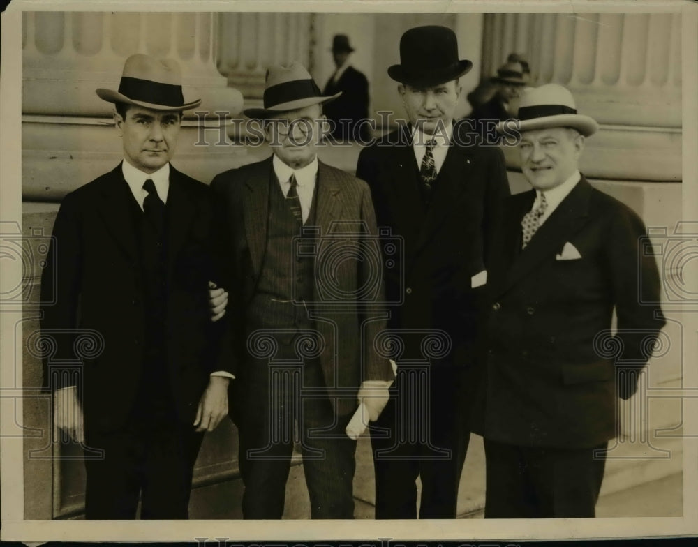 1928 Press Photo Committee of Senators investigate condition in Coal Strike Area