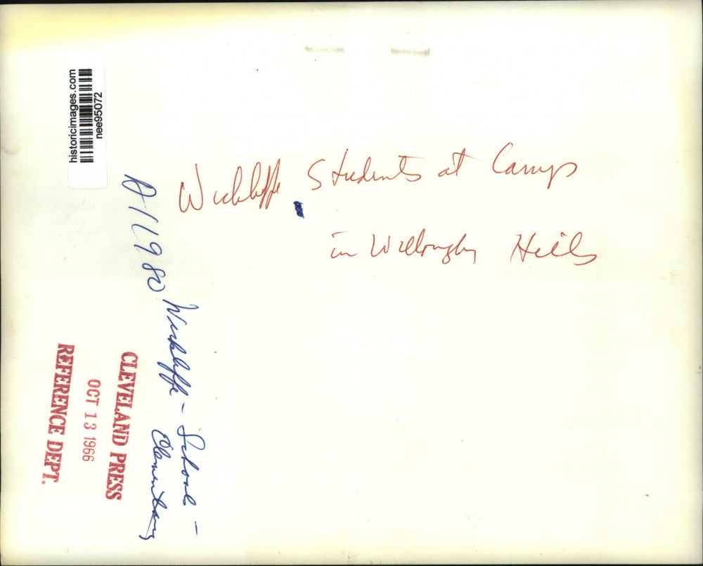 1966 Press Photo Students at camp in Willoughby Hills - nee95072