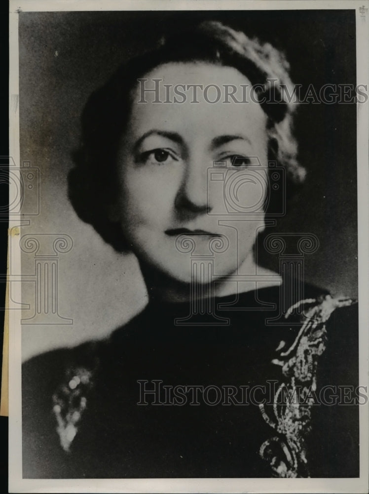 1939 Press Photo Mrs James Monroe Smith wife of missing LSU President