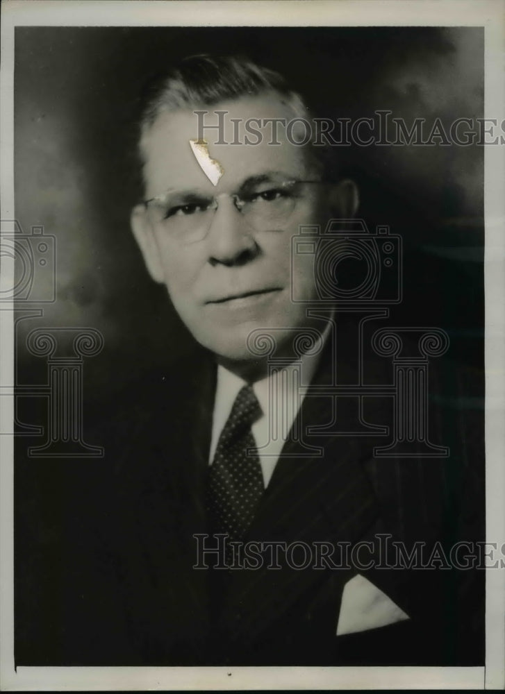 1940 Press Photo P.D. Houston Heads Nation's Bankers - nee95380
