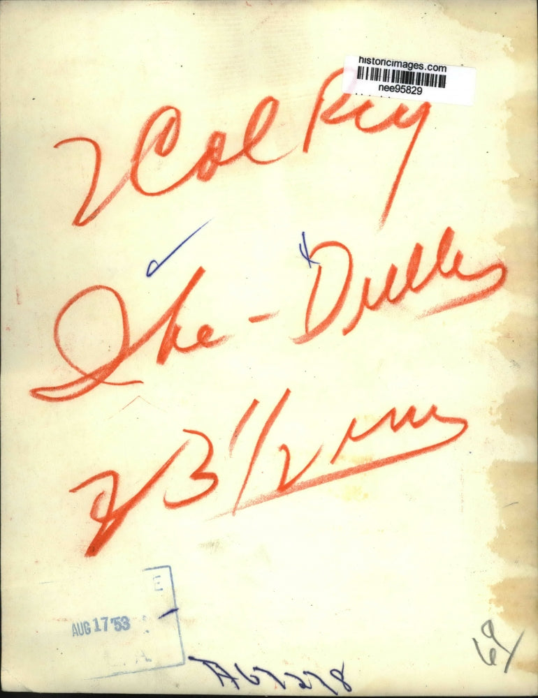 1953 Press Photo Pres.Dwight Eisenhower and and Sec .of State John Foster Dulles