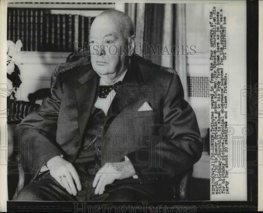 1959 Press Photo Sir Winston Churchill on his 85th Birthday Hyde Park Home