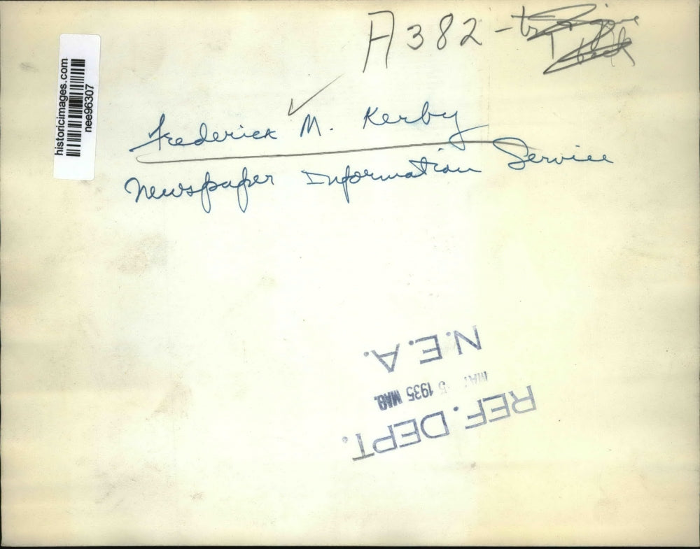 1935 Press Photo Frederick M. Kerby, newspaper Information Service - nee96307