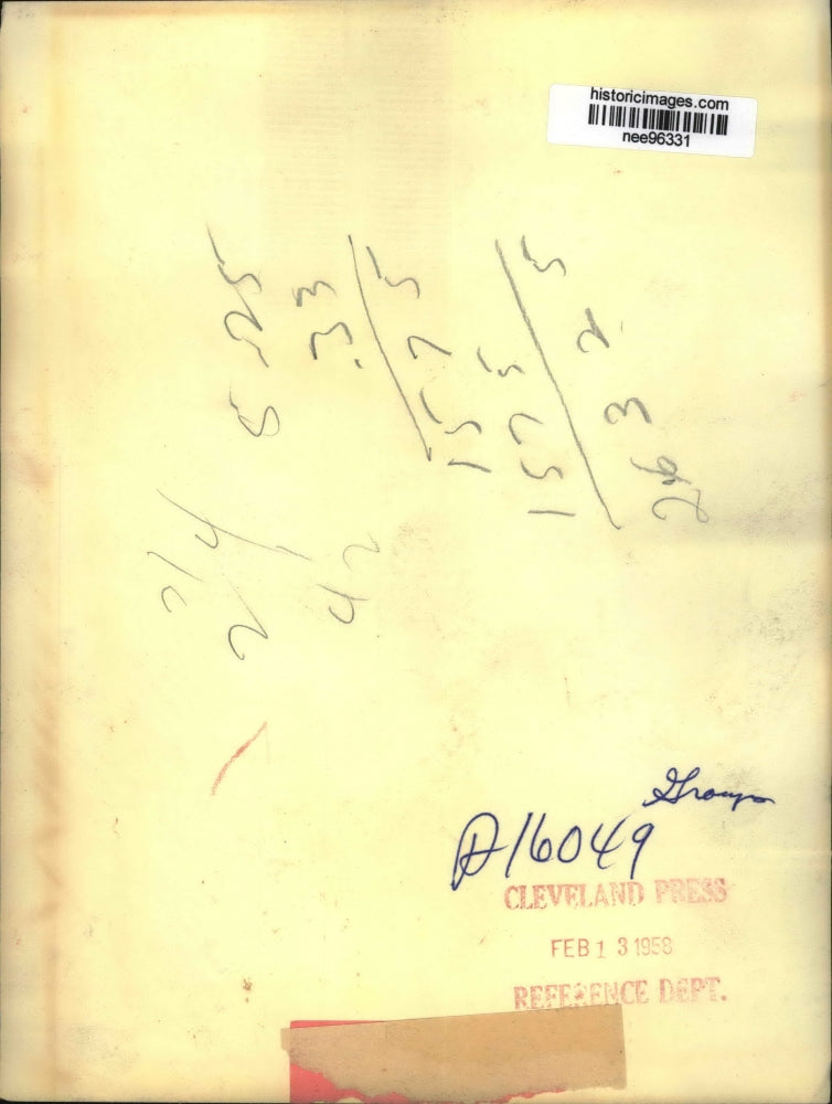 1958 Press Photo Pres.Dwight Eisenhower check notes with Press Sec James Hagerty