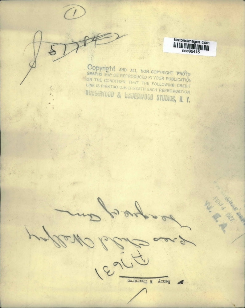 1927 Press Photo Portrait Of Henry Thurson - nee96415