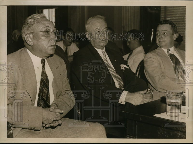 Load image into Gallery viewer, 1938 Press Photo Youngstown Sheet &amp; Tube Co. Officials testify at Senate
