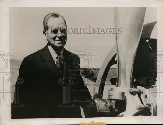 1937 Press Photo Griffith Brewer, London Barister First English to Fly