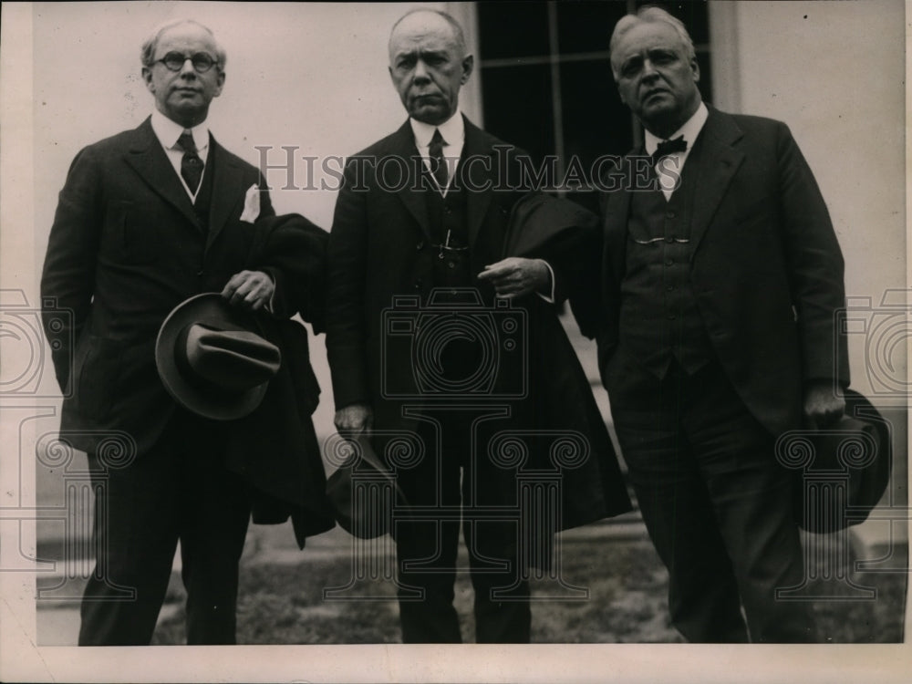 1922 Press Photo E.I Lewis, Charles McCord, And John Esch Visit The President