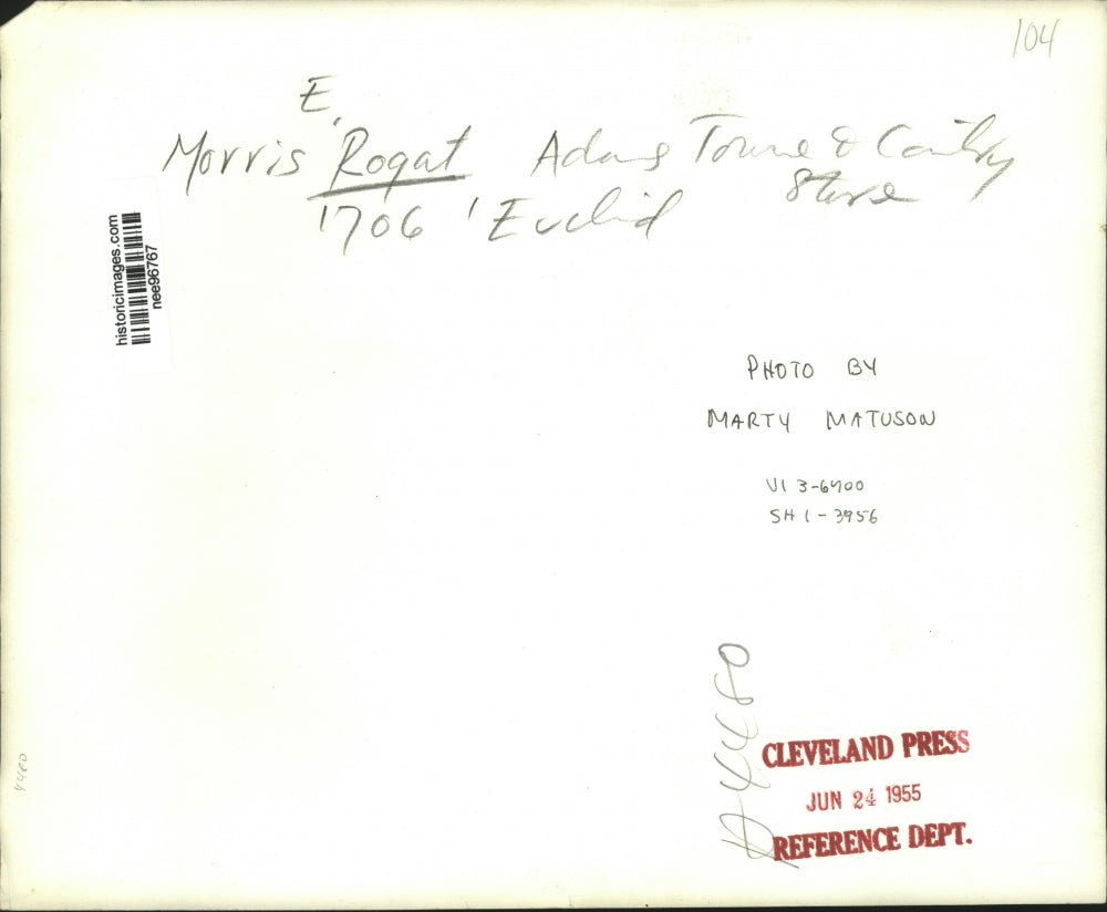 1955 Press Photo Morris E.Rogart - nee96767