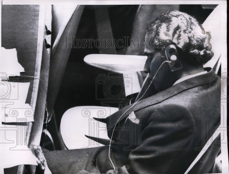 Load image into Gallery viewer, 1956 Press Photo V.K. Krishna Menon During The Meeting Of The United Nations
