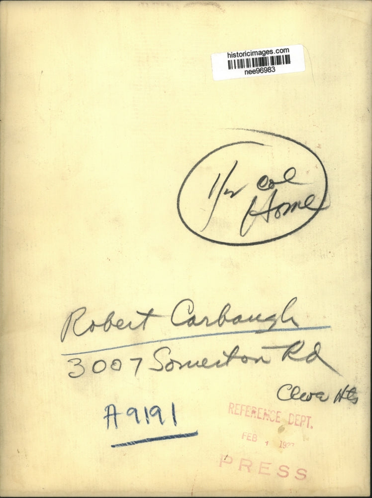 1937 Press Photo Robert Carbaugh od Somerton Road, Cleveland Heights - nee96983