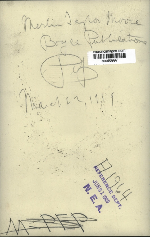 1920 Press Photo Merlin Taylor Moore of Boyce Publications - nee96997