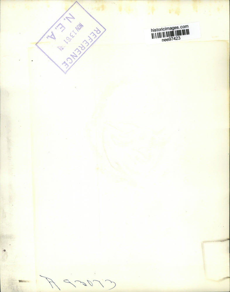 1961 Press Photo U.Thant of Burma sworn in as Acting U.N Secretary General