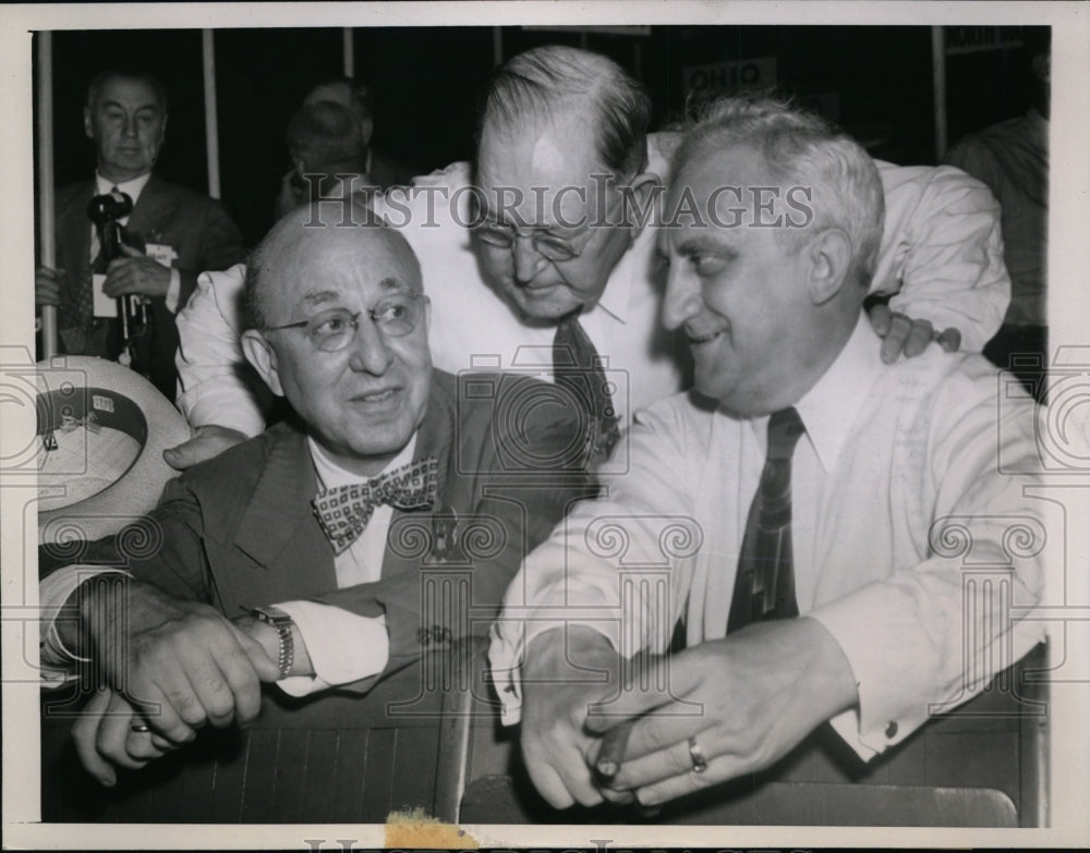 1944 Press Photo George Z.Medalie,W.G.McClain, Edwin Jaeckle at GOP Convention
